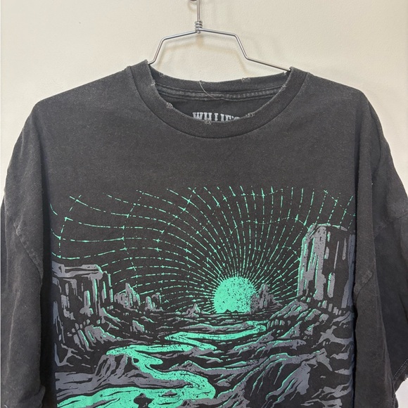 NWOT Urban Outfitters Willie's Reserve Cowboy Distressed Crew Neck Tee Size S/M - Picture 7 of 14